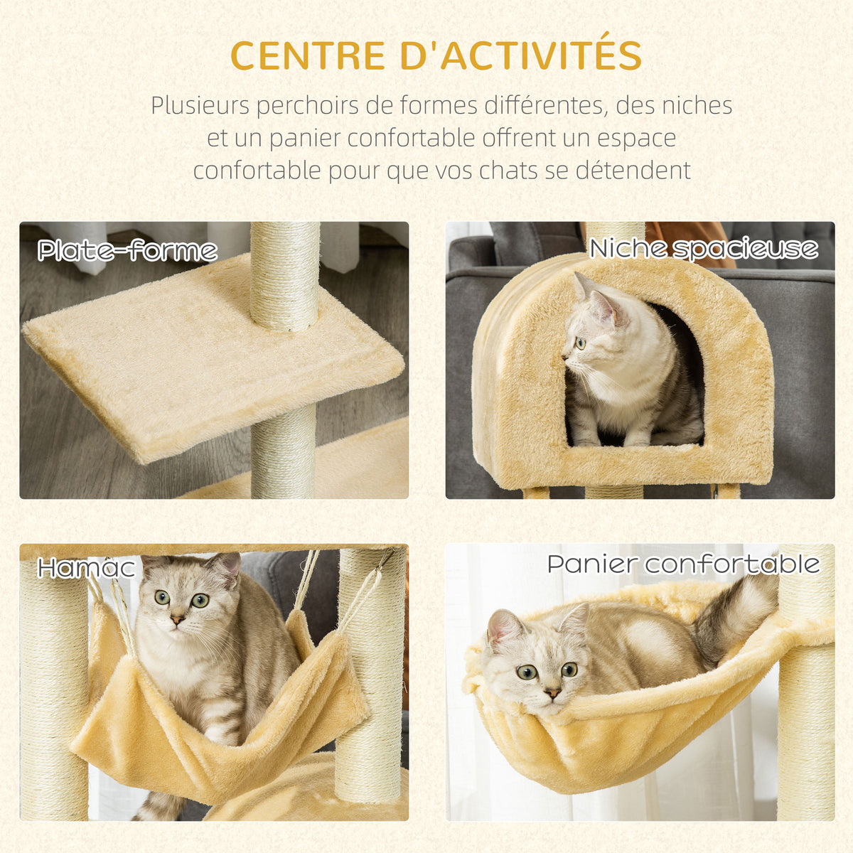 Arbre à chat Érable, détail — photo du fabricant