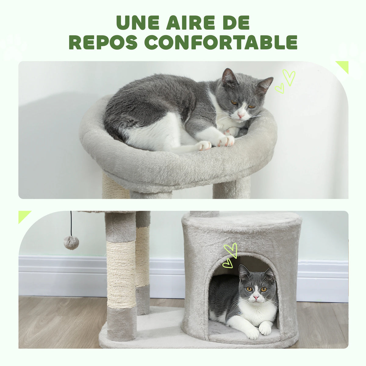 Lit et niche de l'arbre à chat Saule — photo du fabricant
