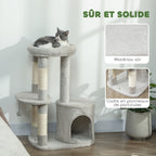 Arbre à chat Saule, panneaux de particules et matériau doux — photo du fabricant