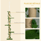 Arbre à chat Lierre — détails jute et lierre