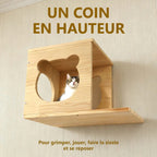 Maisonnette murale posée sur son plateau — visuel du fournisseur